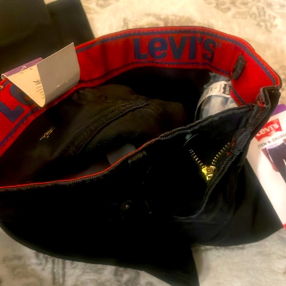 Youth Sz 10 Levi's Black Denim Jeans Boy/Girl - Picture 7 of 10